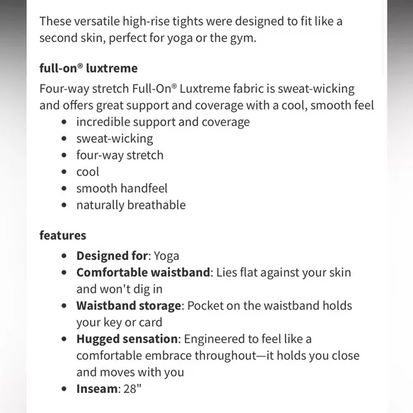 Lululemon Wunder Under High-Rise Tight *Full-On Luxtreme 28" Frosted Ros… - Picture 6 of 14